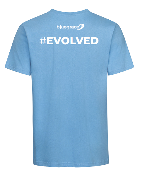 Evolved Shirt - Electric Blue - Back